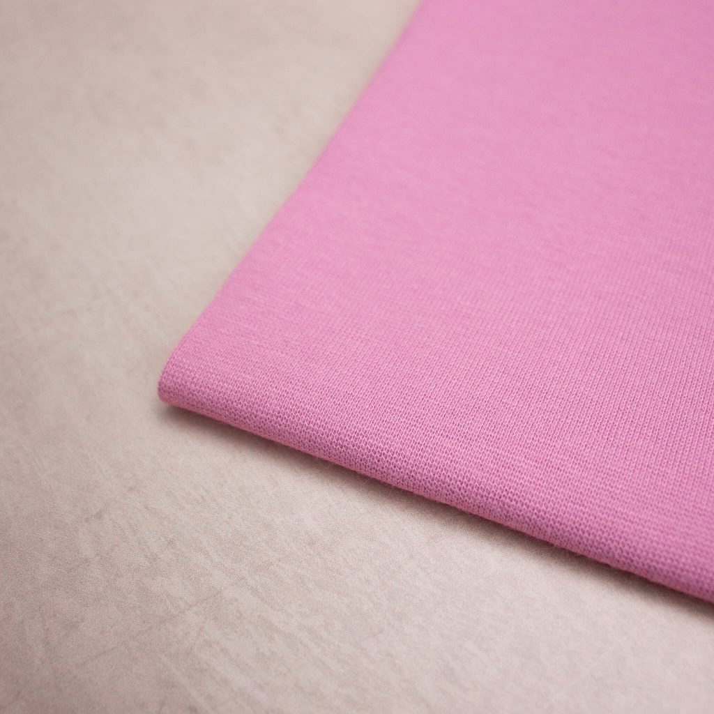 Organic Cotton Tubular Ribbing Fabric In Raspberry Pink Good Fabric