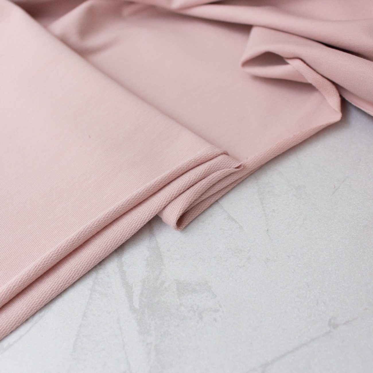 Organic Cotton Tubular Ribbing Fabric In Blush Pink Good Fabric