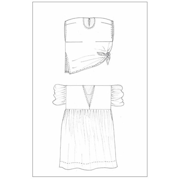 Birgitta Helmersson Zero waste soft blouse suggested hack sketch view