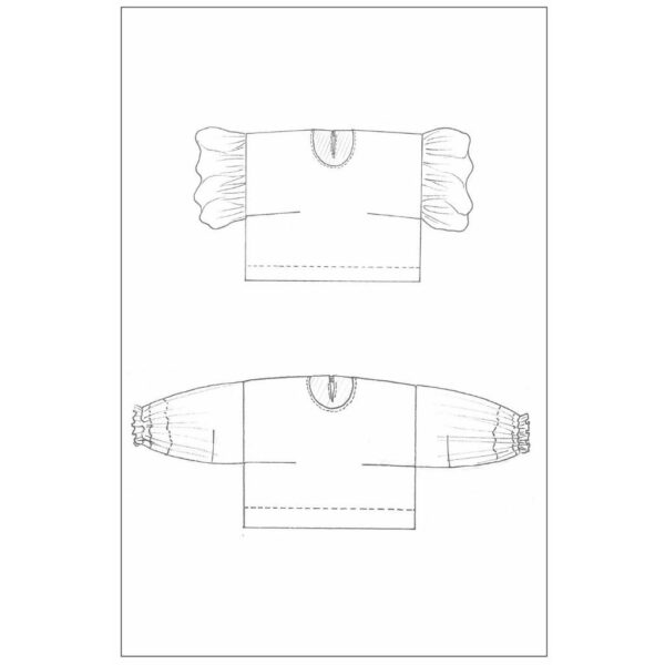 Birgitta Helmersson Zero waste soft blouse sketch view