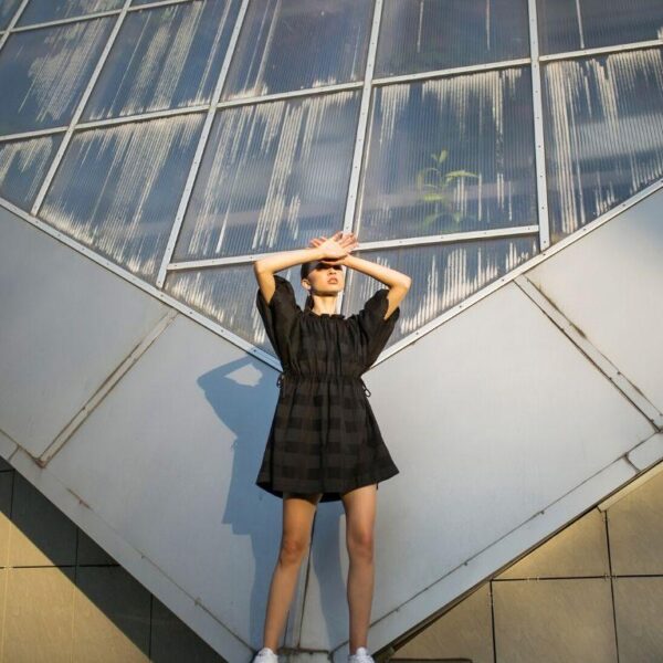Lenaline pattern Dasha dress front view 2