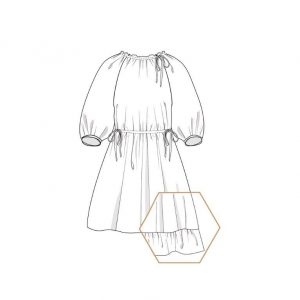 Lenaline Pattern Dasha Dress sketch