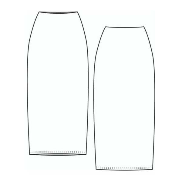 Lenaline Patterns Anna Skirt sketch view