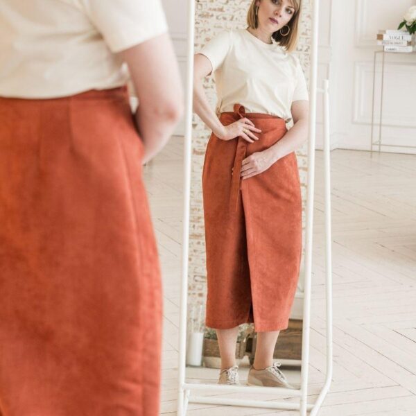 Lenaline Patterns Katya Skirt sewing pattern front view