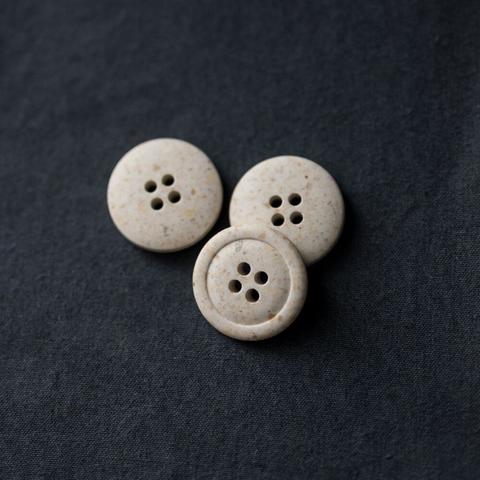 merchant and mills resin eco buttons in white