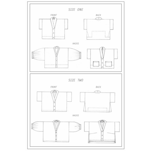 Birgitta Herlmersson Zero Waste Cropped shirt sketch view