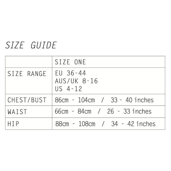 Birgitta Herlmersson Zero Waste Cropped shirt size one chart