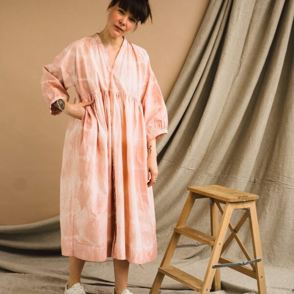 birgitta zero waste gathered dress sewing pattern