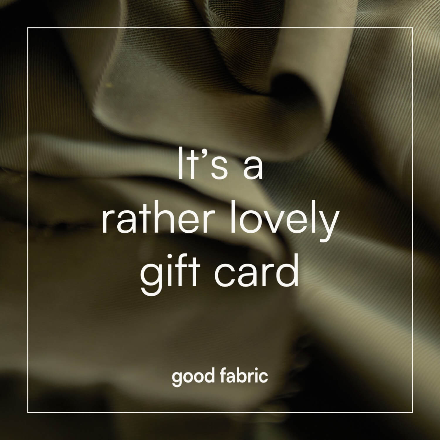 good fabric gift card