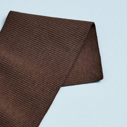 2x1 rib knit fabric in brown from Mind the Maker