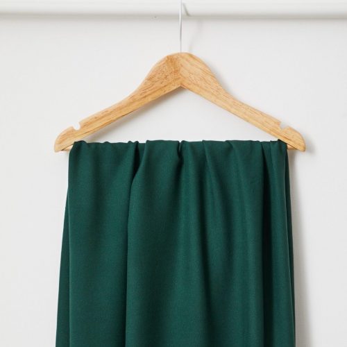 viscose crepe fabric in bottle green