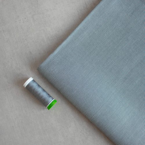 organic cotton denim fabric in grey