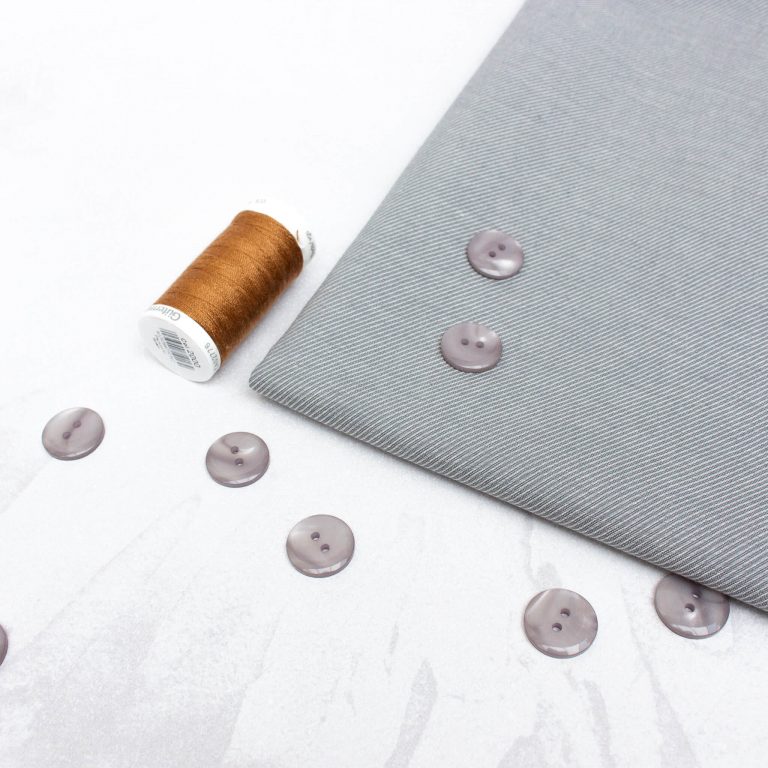 Organic Cotton Denim Fabric in Grey