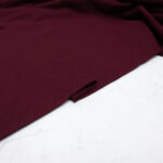 Organic Cotton Jersey Fabric in Burgundy