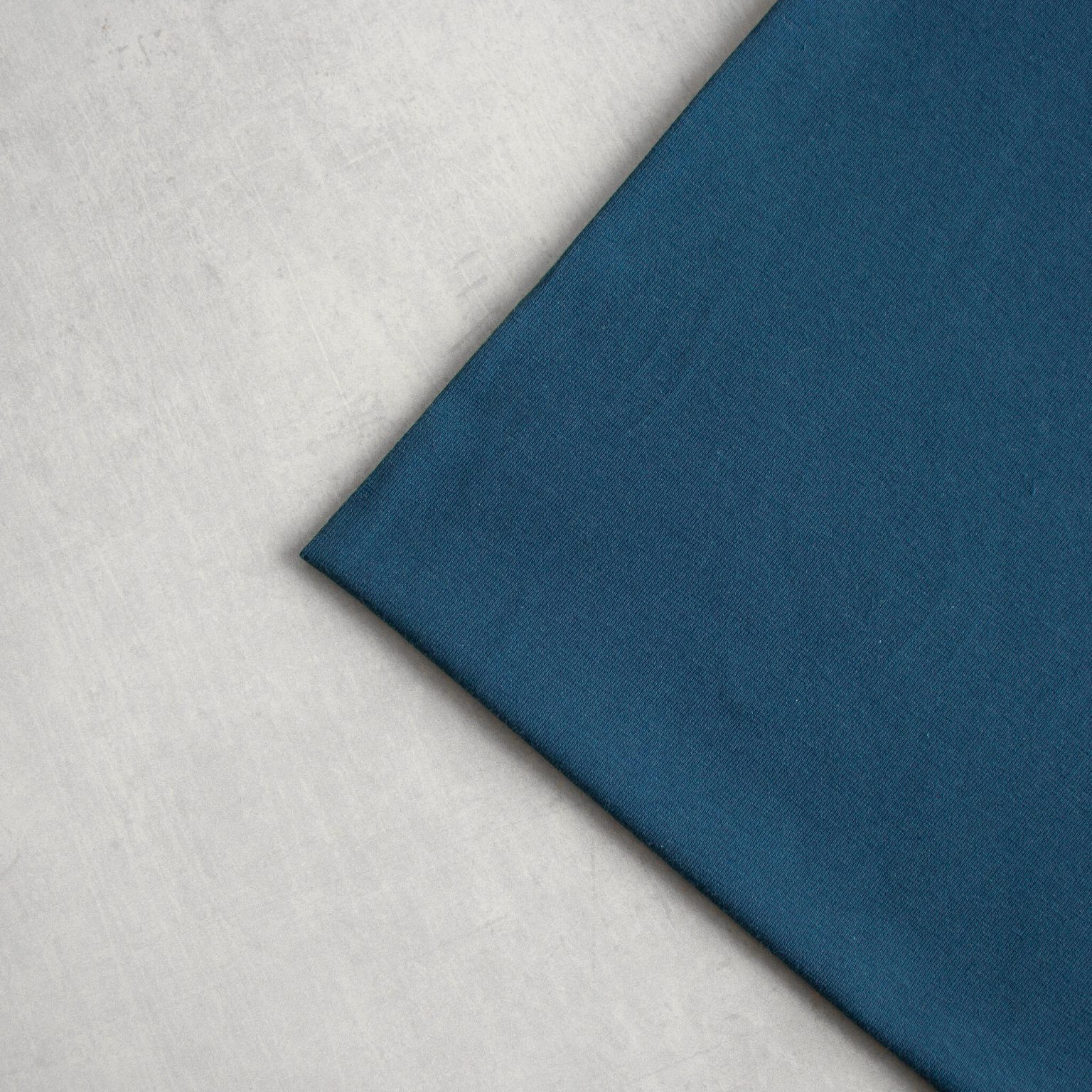 organic cotton jersey fabric in indigo