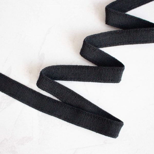 Short Cotton Lycra With Ribbon Elastic Band - Black