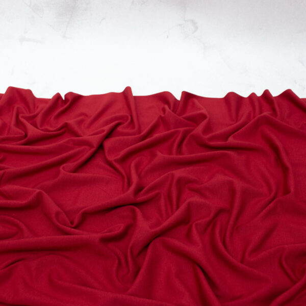 Tencel Jersey Fabric in Scarlet Red