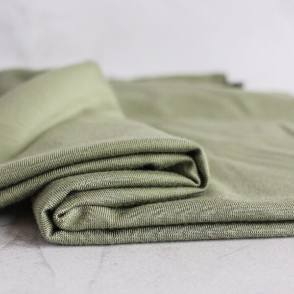 Sage tencel jersey close up