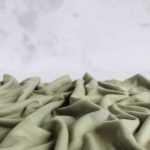 Sage tencel jersey scrunched up view