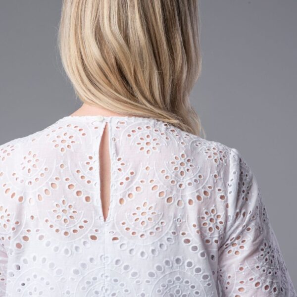 Ingrid dress pattern back view of white version