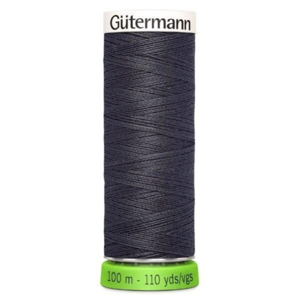 Gutermann rPET sewing thread in iron grey
