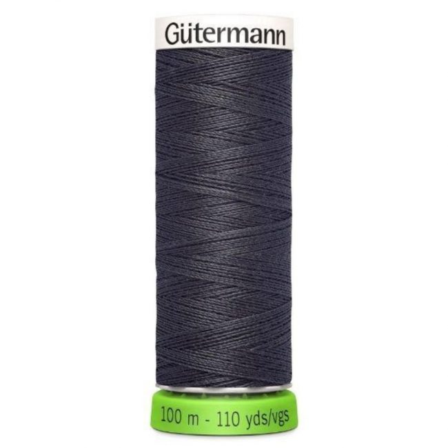 Gutermann rPET sewing thread in iron grey