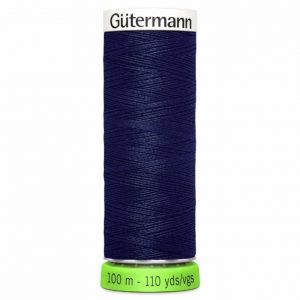 Gutermann rPET thread in navy blue