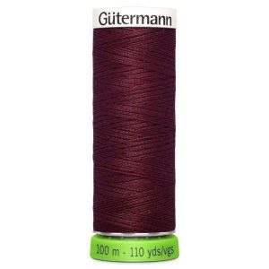 Guterman rPET sewing thread in burgundy