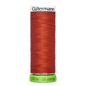 Guterman rPET sewing thread in burnt orange