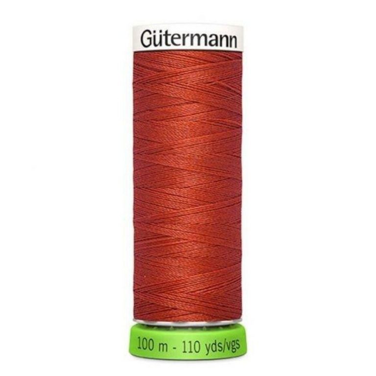 Guterman rPET sewing thread in burnt orange