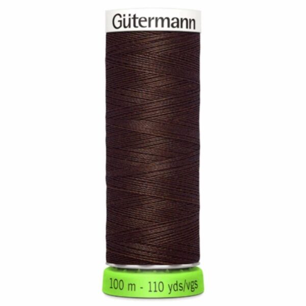 Guterman rPET polyester sewing thread in mahogany