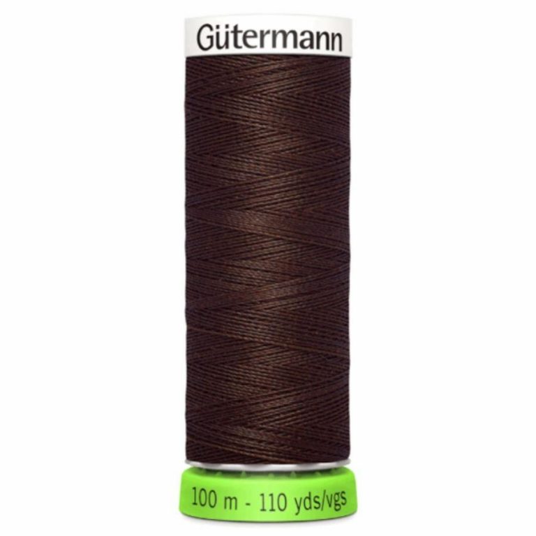 Guterman rPET polyester sewing thread in mahogany