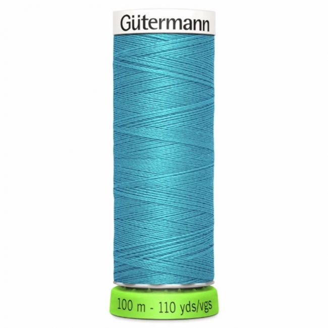 Guterman rPET sewing thread in cyan blue