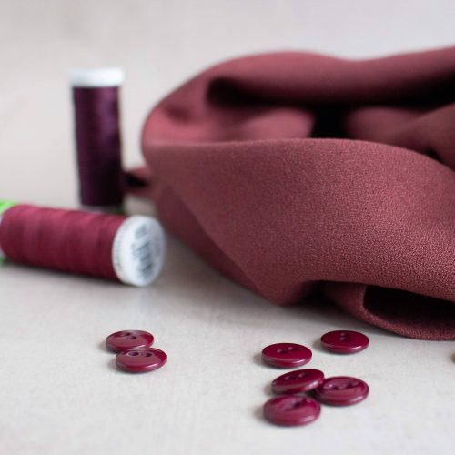 mahogany viscose crepe fabric by Cousette