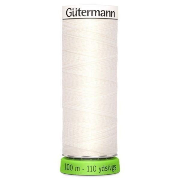 White recycled sewing thread in shade 111