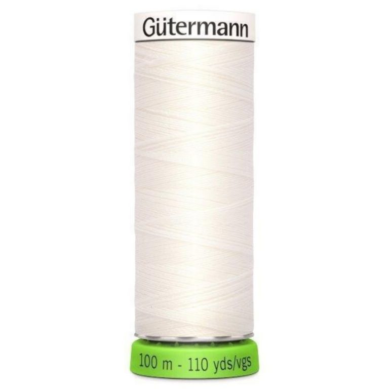 White recycled sewing thread in shade 111