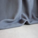 dark grey organic cotton fleece fabric