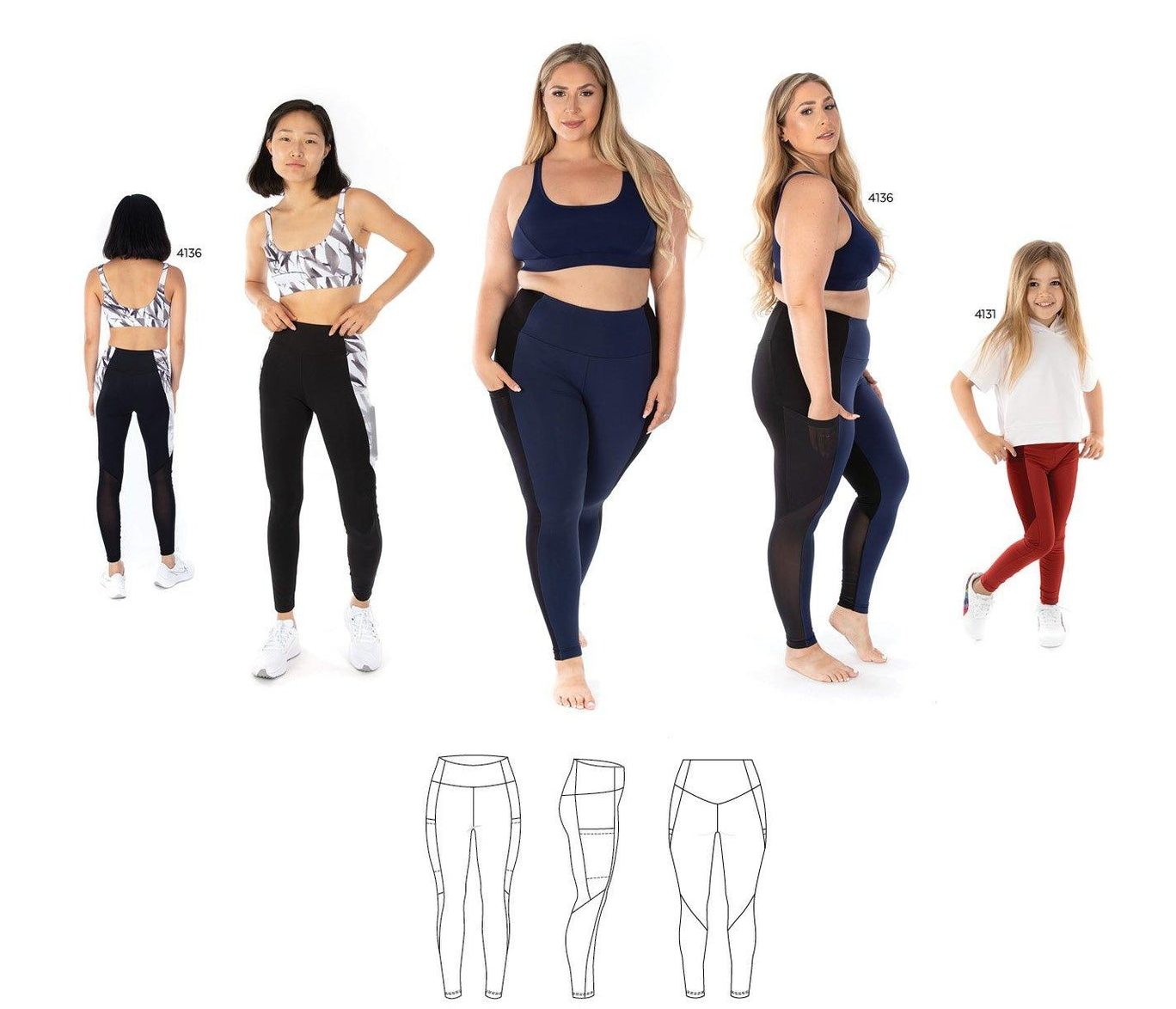 Jessica activewear leggings sewing pattern