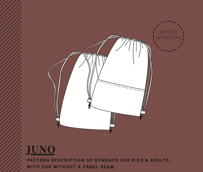 Juno gym bag pattern from Elvelyckan Design