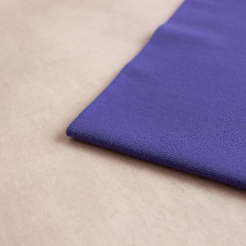 organic cotton tubular ribbing fabric in purple
