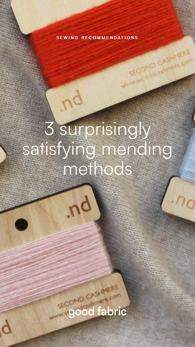 good fabric blog about mending methods