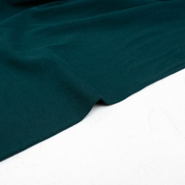 Organic Cotton Jersey Fabric in Petrol
