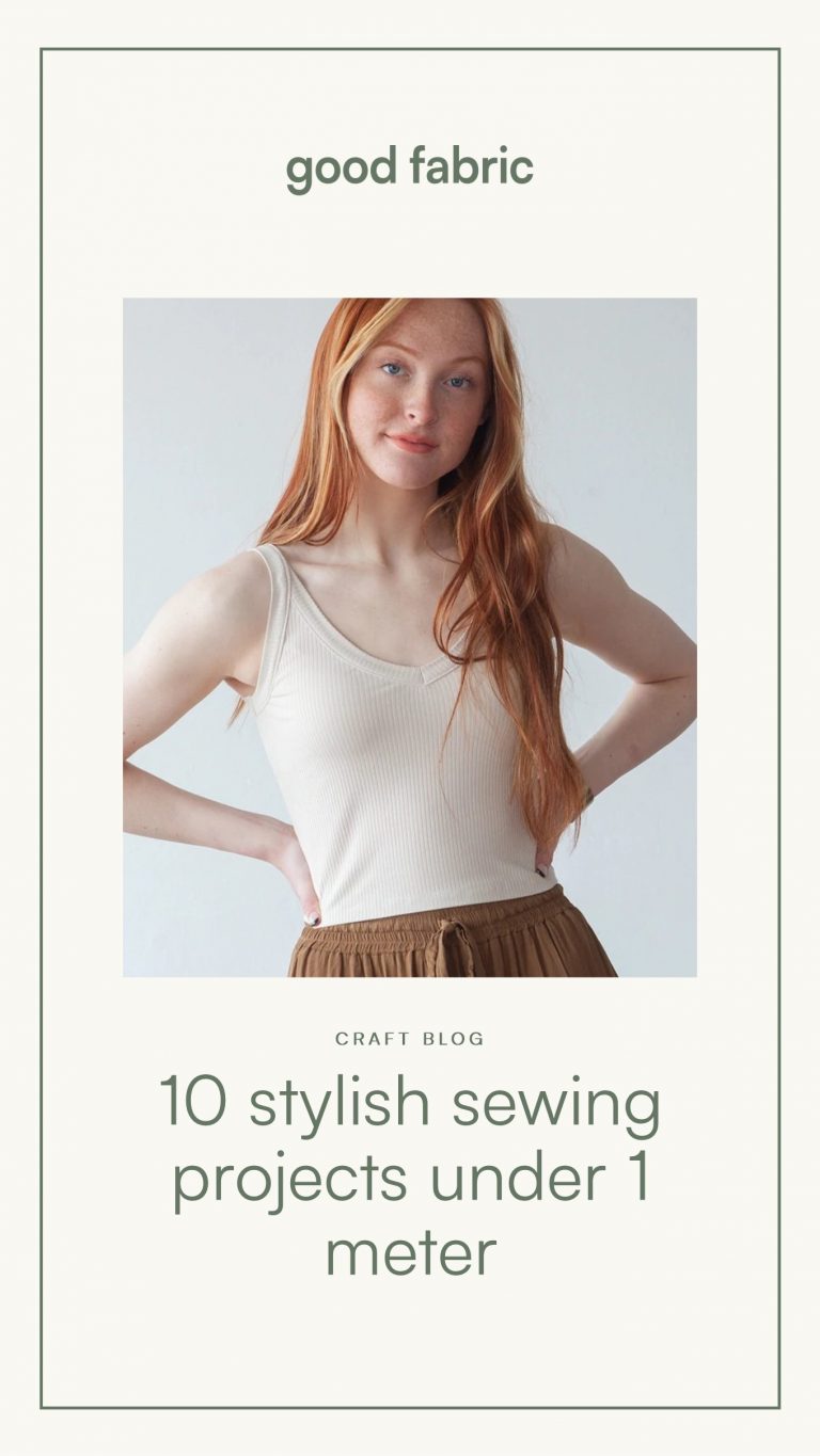 10 stylish sewing projects under 1 meter