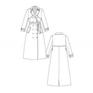 Named PDF Isla Trench Coat Sewing Pattern