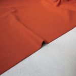Organic Cotton Tubular Ribbing Fabric in Rust