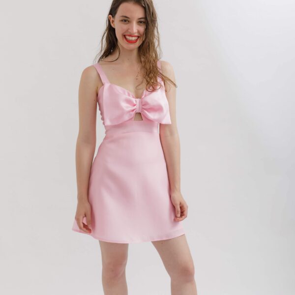 joelle dress in pink by sew love patterns