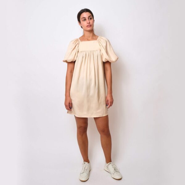 birgitta helmersson tiered dress short version with puffy sleeves