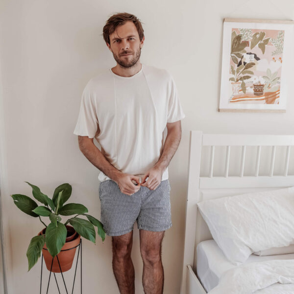 tulia t-shirt sewing pattern in white