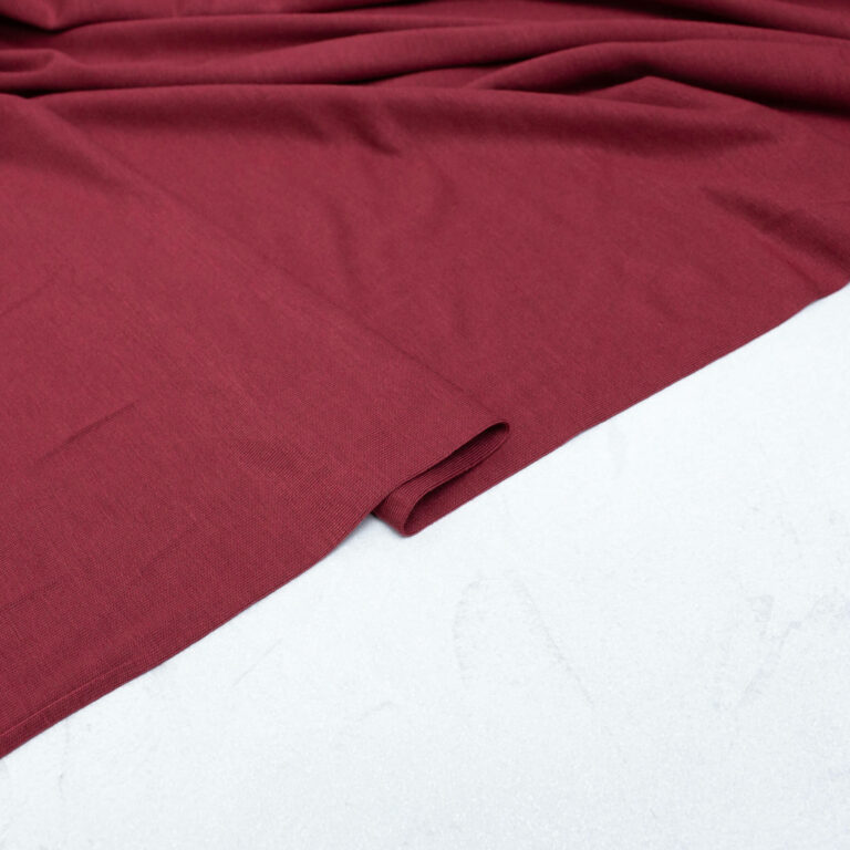 Tencel Jersey Fabric in Cranberry Red