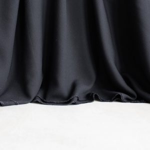 elgnatine et zoe viscose crepe fabric in black